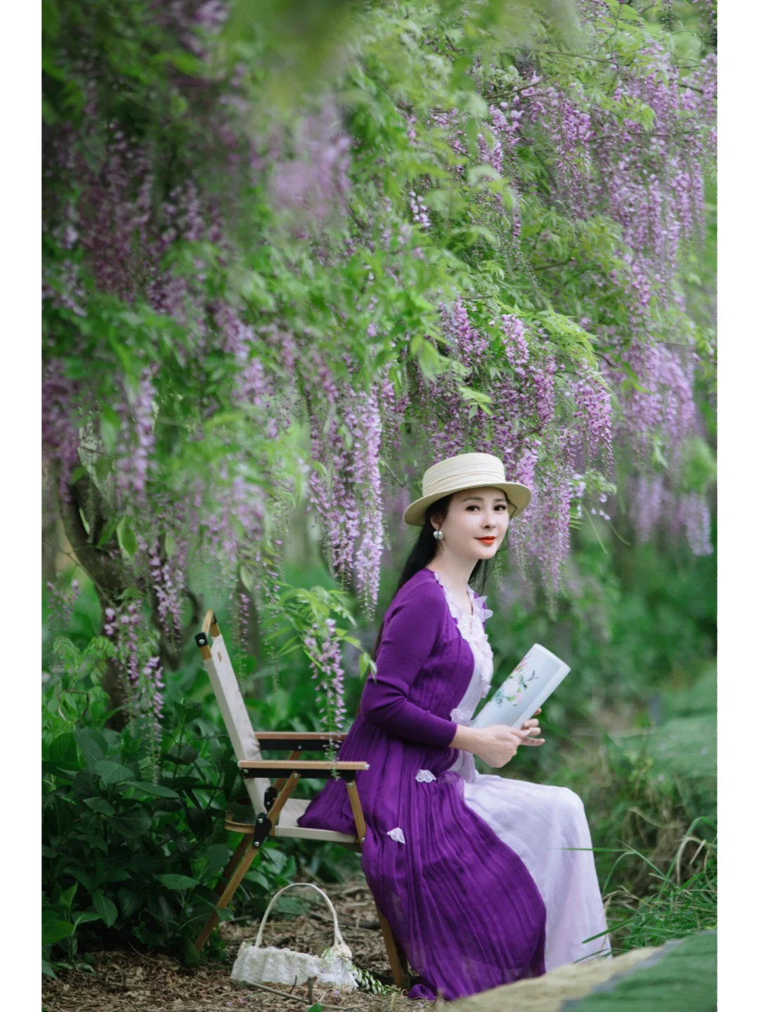 遇见紫藤花开，遇见你