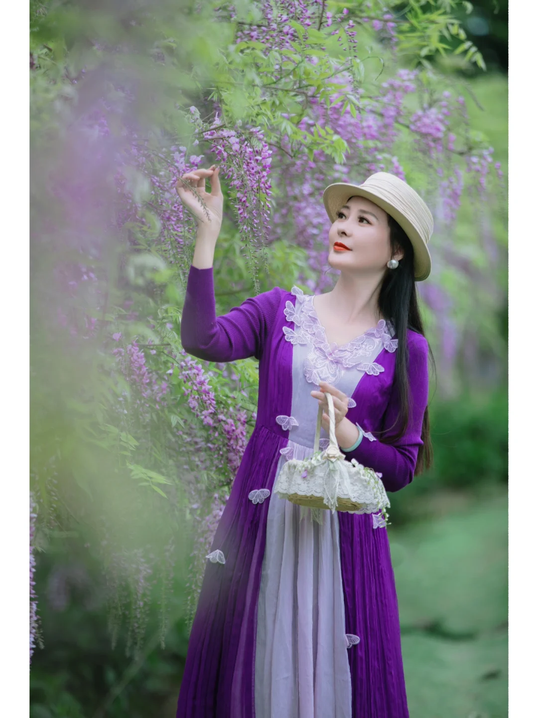遇见紫藤花开，遇见你