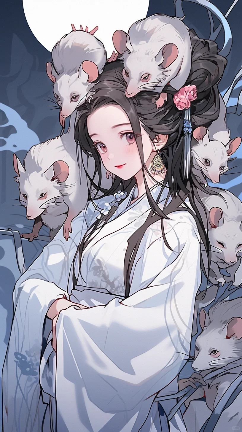 AI绘画｜🐭玉鼠精——玲珑身段，媚眼如丝
