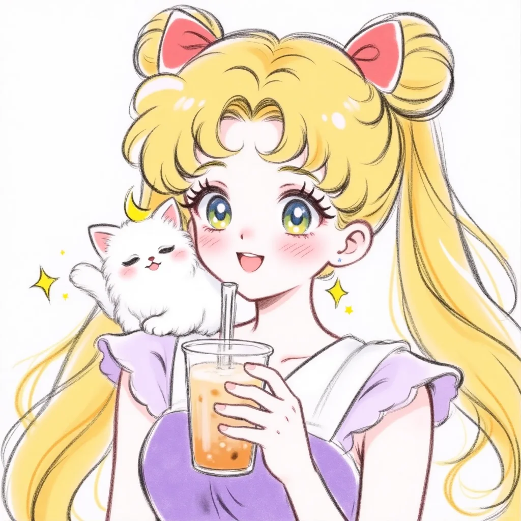 ⭐美少女战士头像｜今天喝什么奶茶呢？