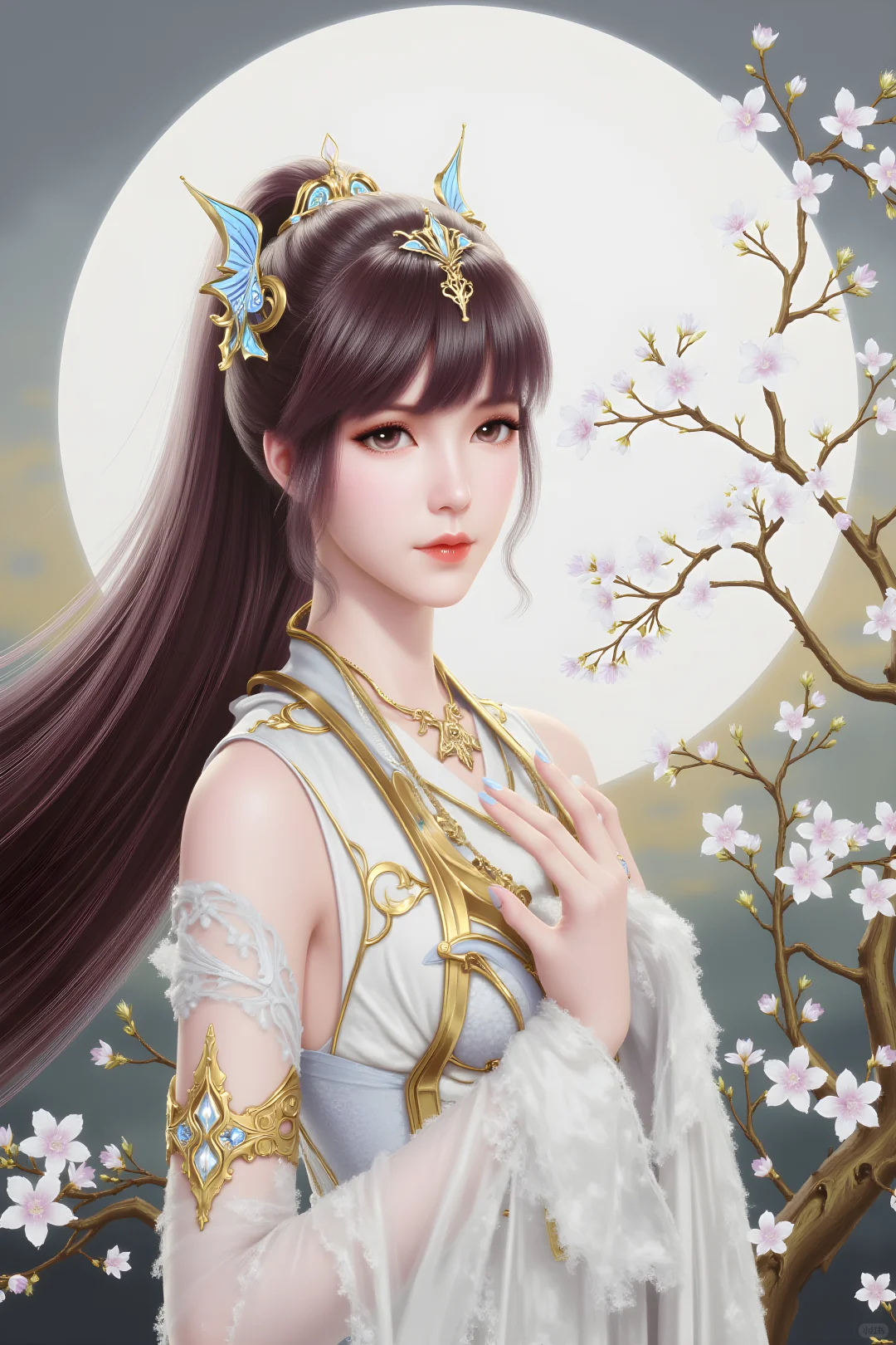 💖斗罗大陆小舞，月下定格的仙颜杀！
