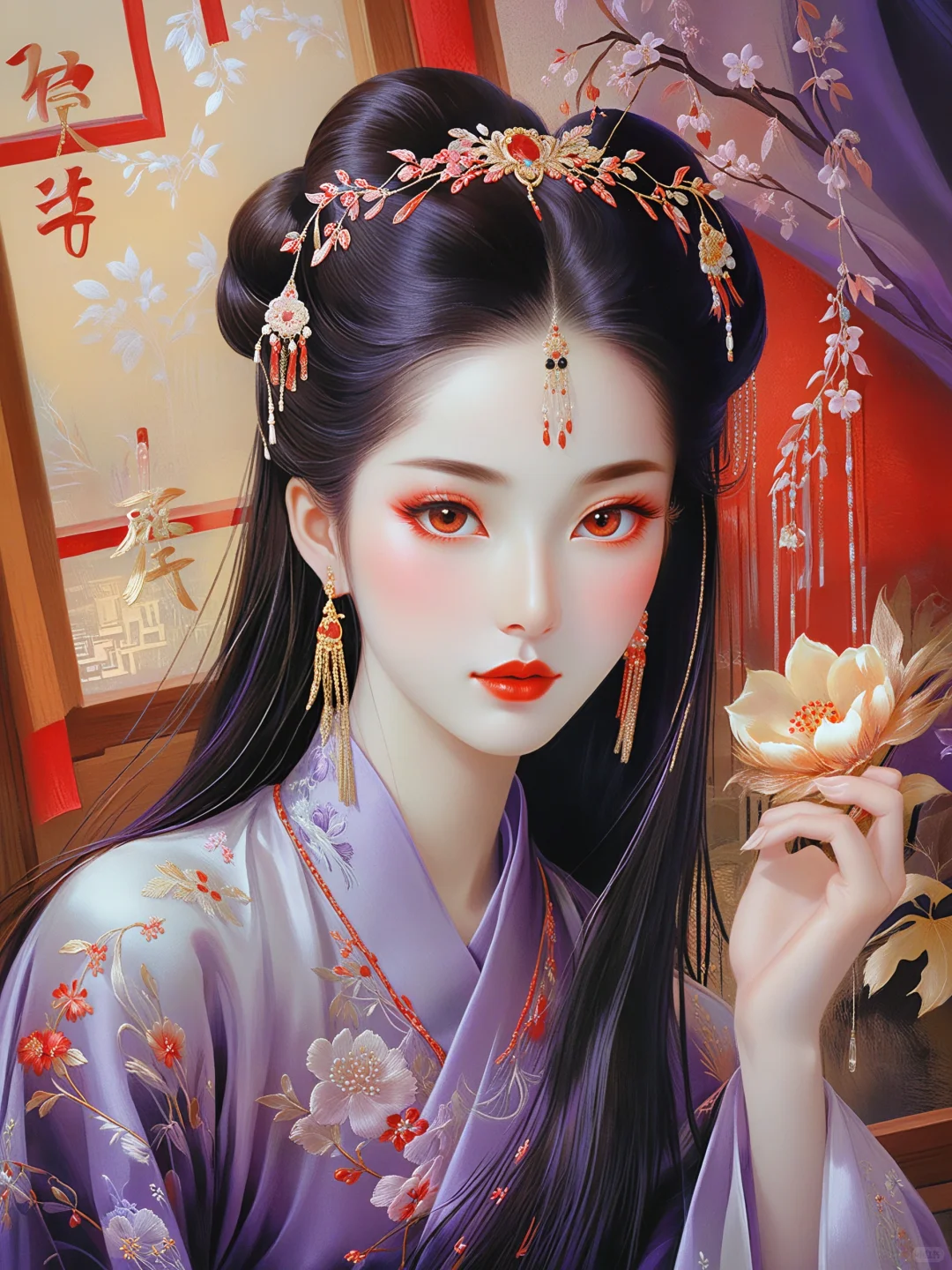 一组明艳妩媚大美人