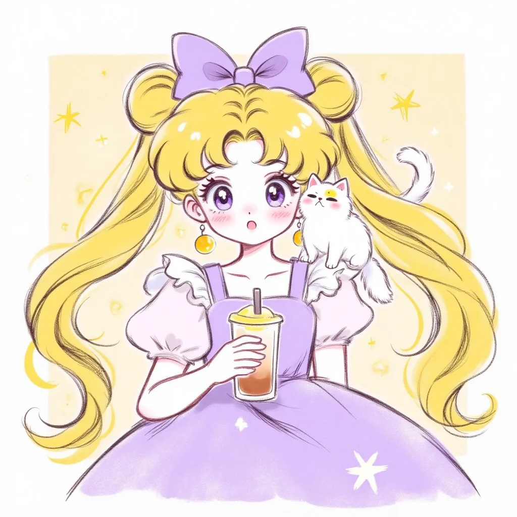 ⭐美少女战士头像｜今天喝什么奶茶呢？