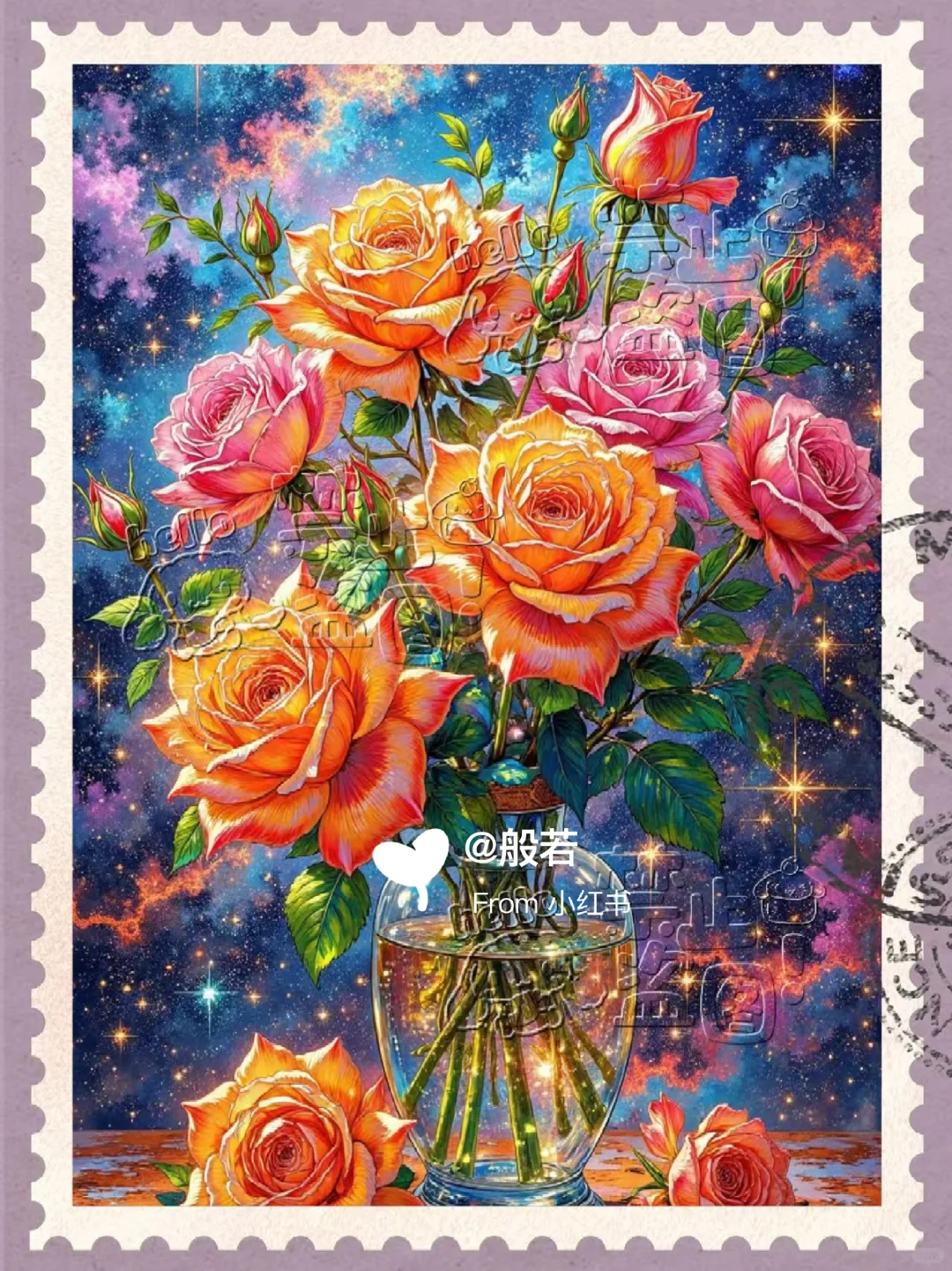 七色玫瑰，宇宙之花！💖💖💖