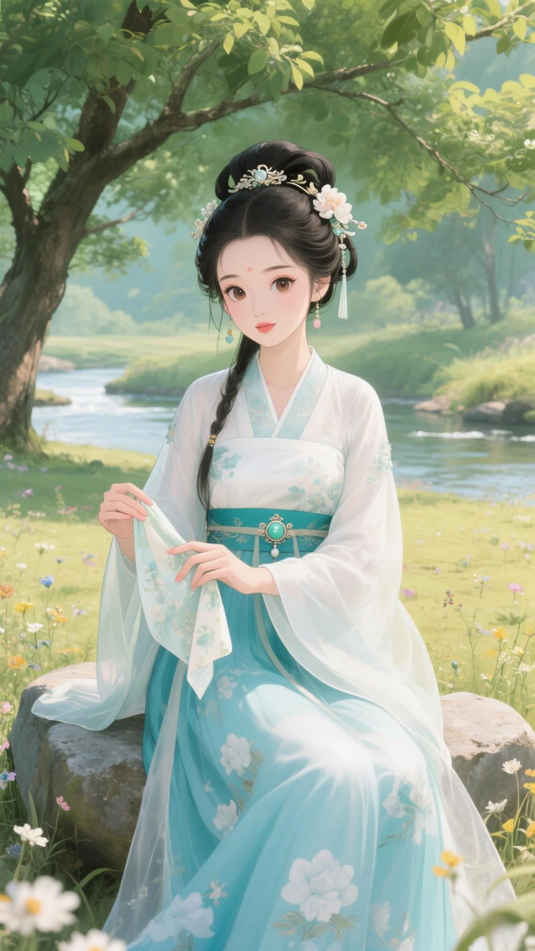 古韵悠时：古风美女的惬意闲情