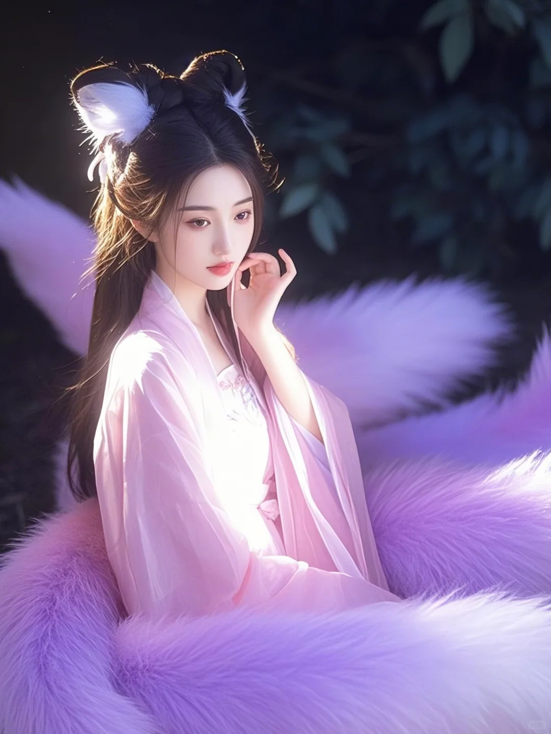 粉袂狐仙，绽逸古韵灵姿