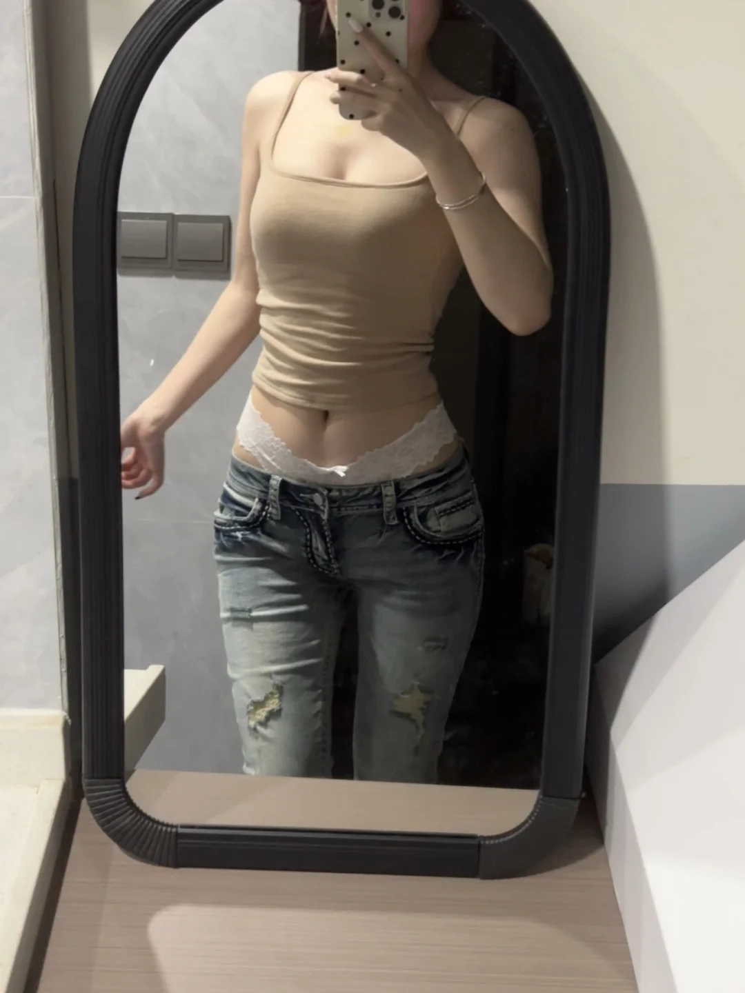 低腰裤！绝