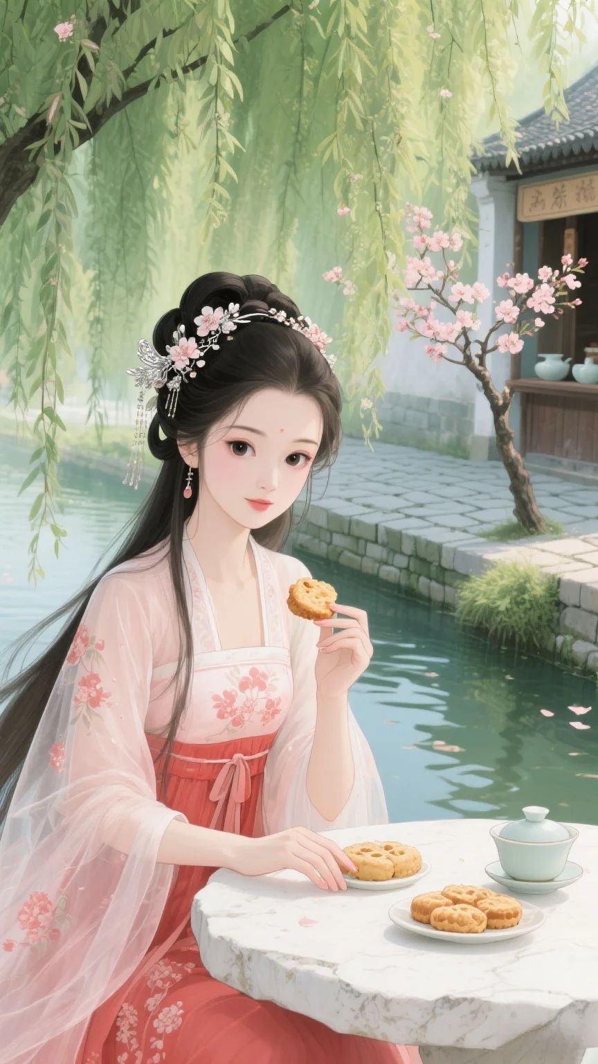 古韵悠时：古风美女的惬意闲情