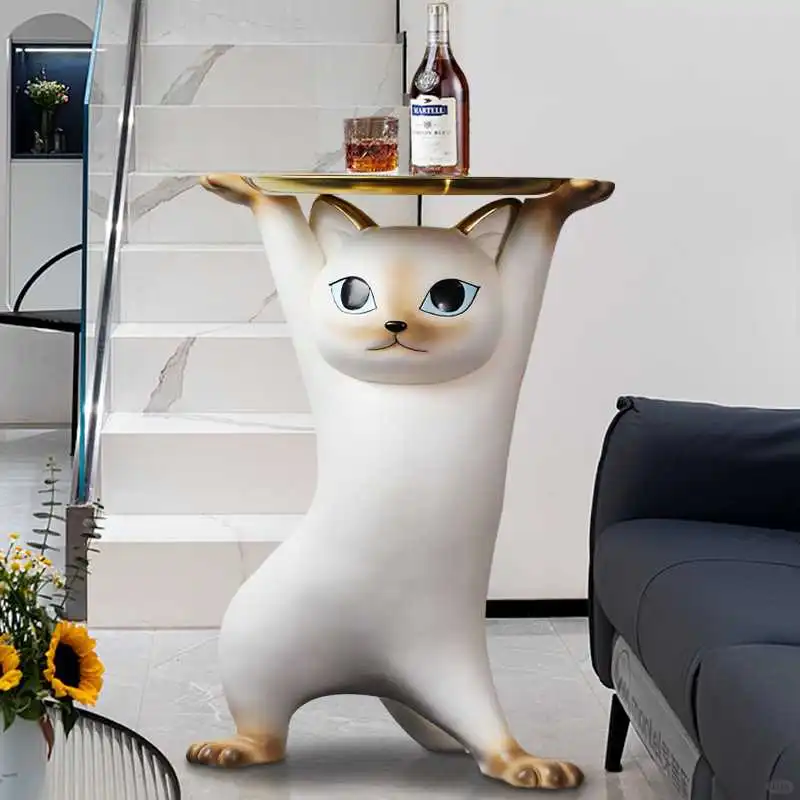 妖娆猫托盘摆件｜客厅氛围感神器