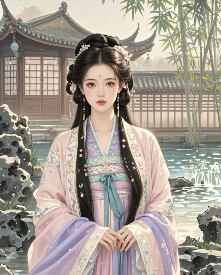 精致佳人，倾国倾城，千秋绝色