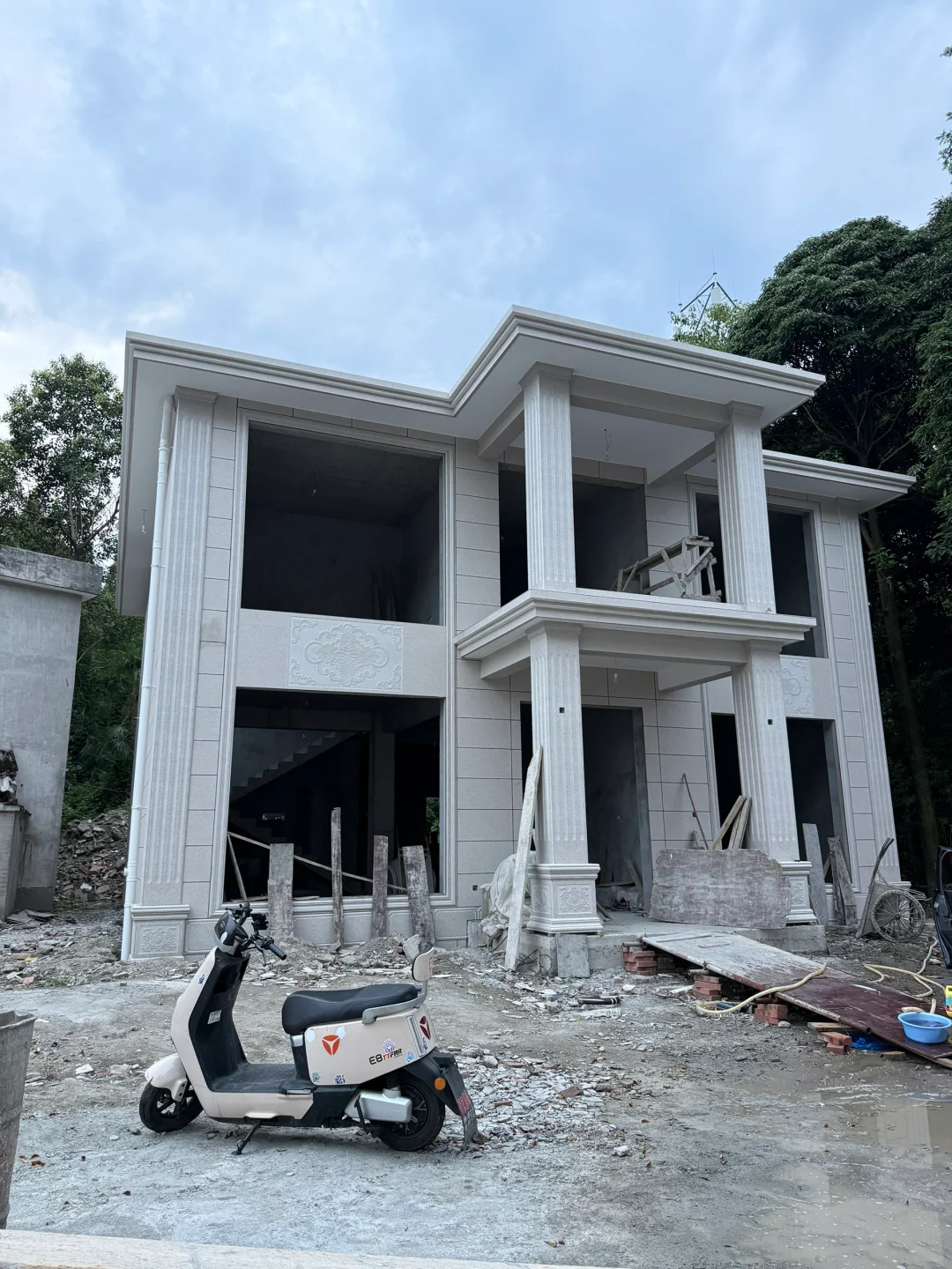 房屋拆架子啦 整体外观展现🏡
