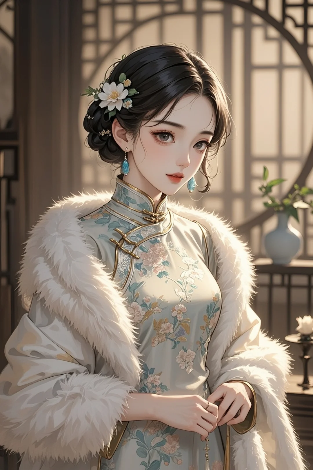 民国风旗袍美人