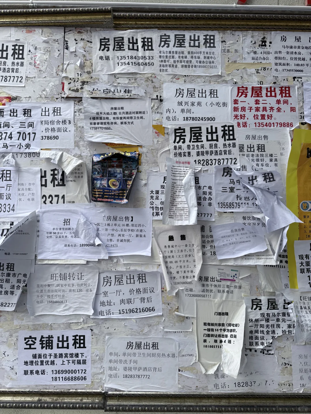 马尔康房屋出租公告栏6.22