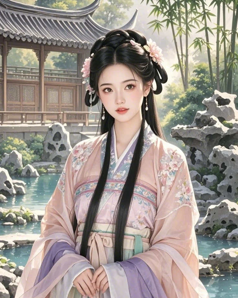 精致佳人，倾国倾城，千秋绝色