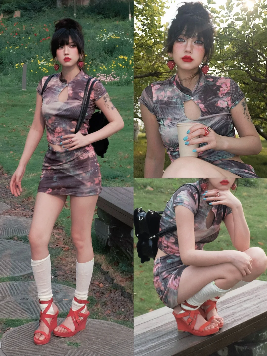 🏮夏日Flowfit｜中国娃娃新中式旗袍度假穿搭