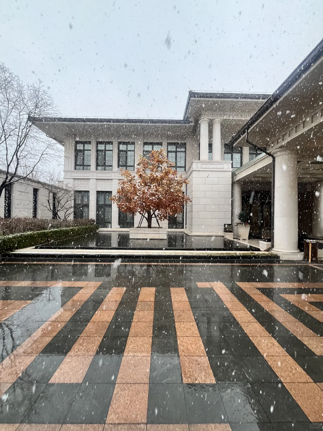 不愧是朝阳第一墅｜北京春雪❄️润泽御府好美