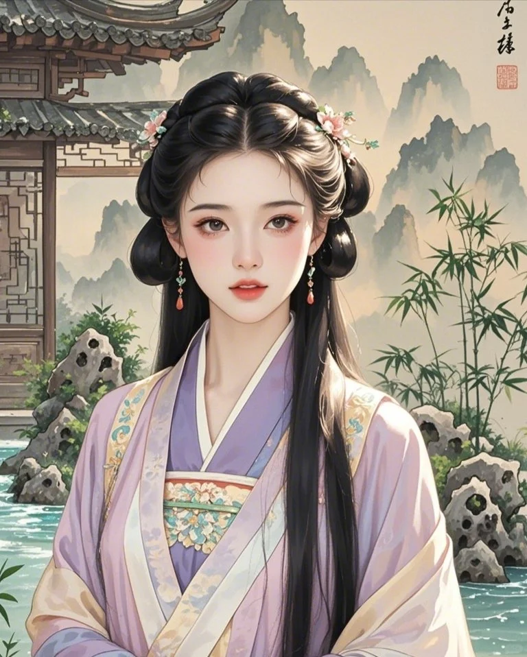 精致佳人，倾国倾城，千秋绝色