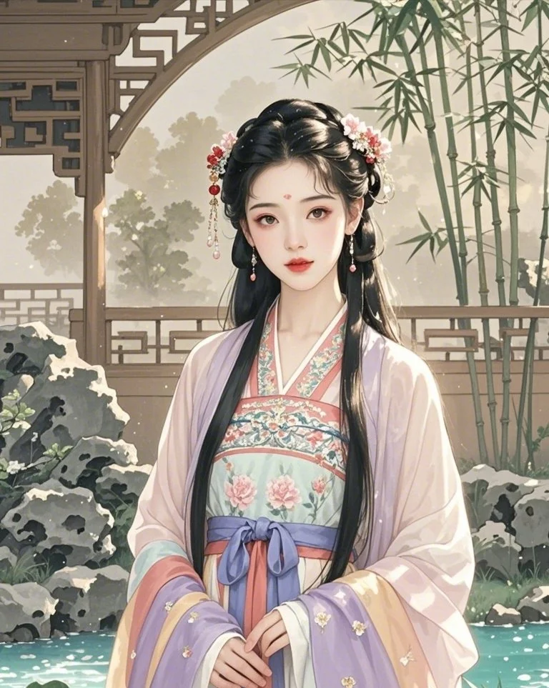 精致佳人，倾国倾城，千秋绝色