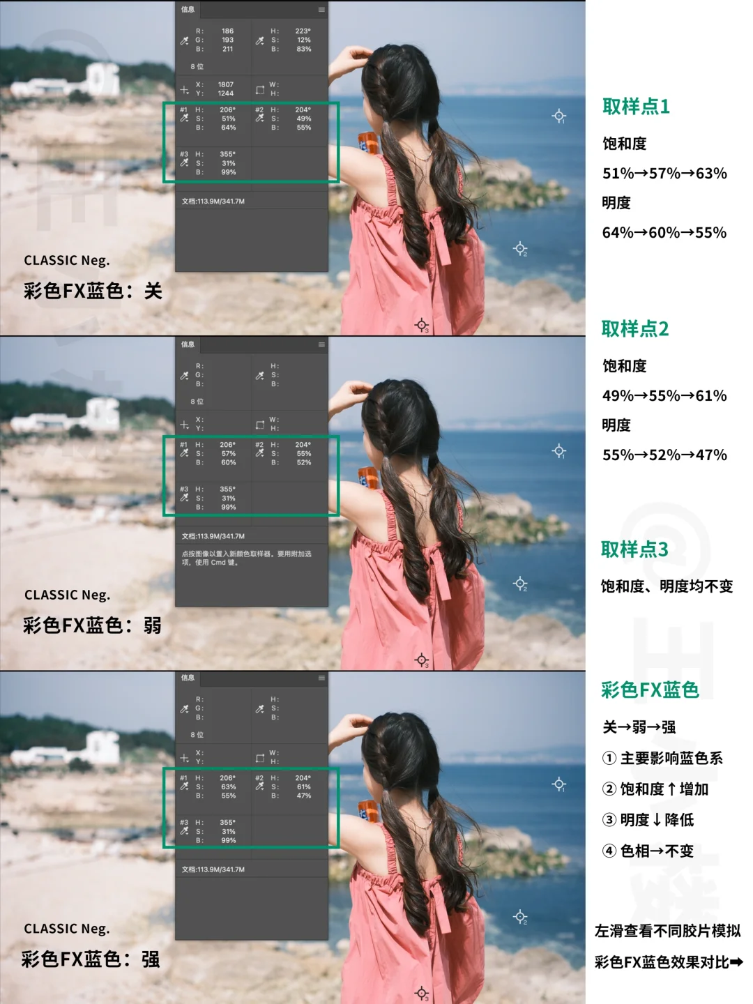 彩色FX蓝色，让你的富士蓝更诱人
