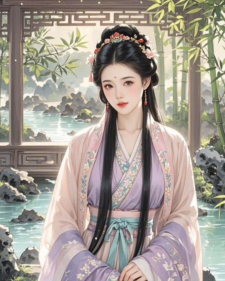 精致佳人，倾国倾城，千秋绝色