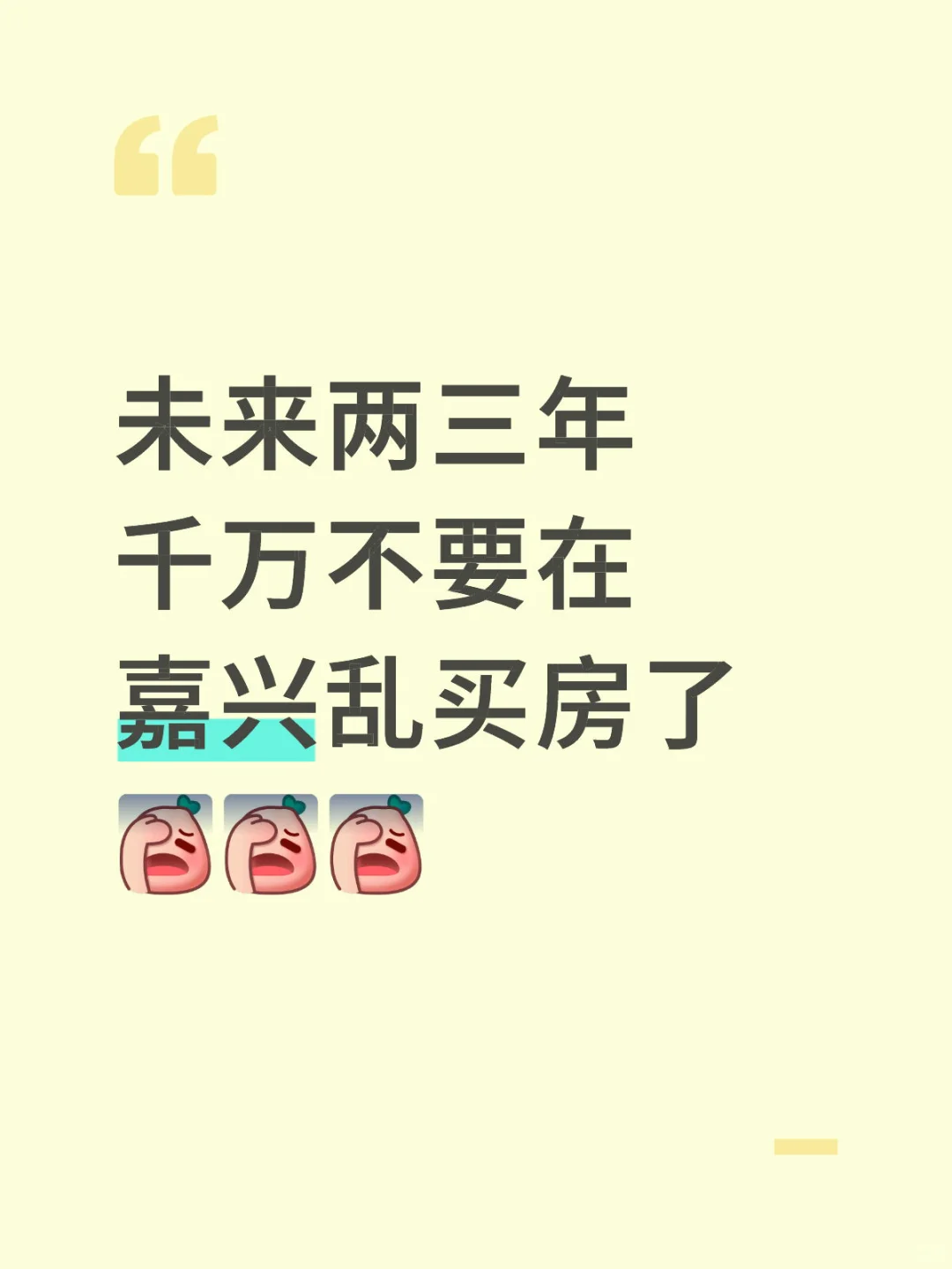 2025年在嘉兴千万别乱买房了