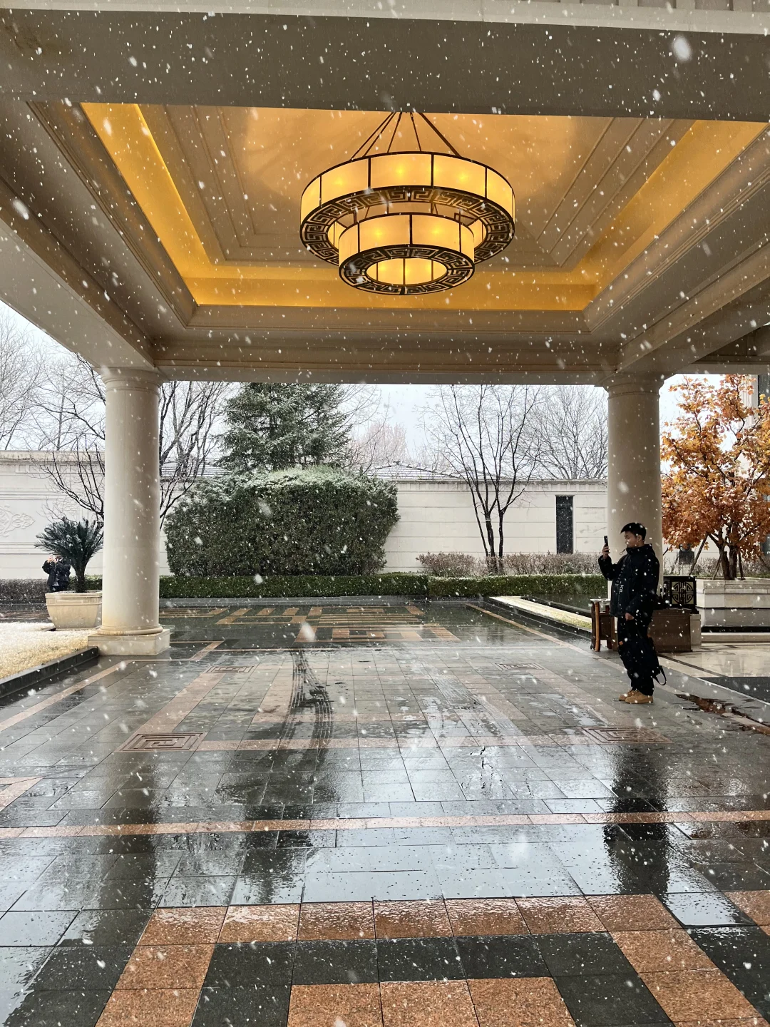 不愧是朝阳第一墅｜北京春雪❄️润泽御府好美