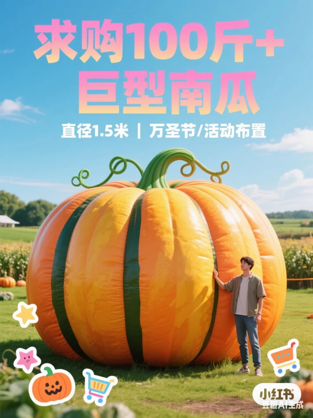 求购100斤+大南瓜，有渠道请与我联系