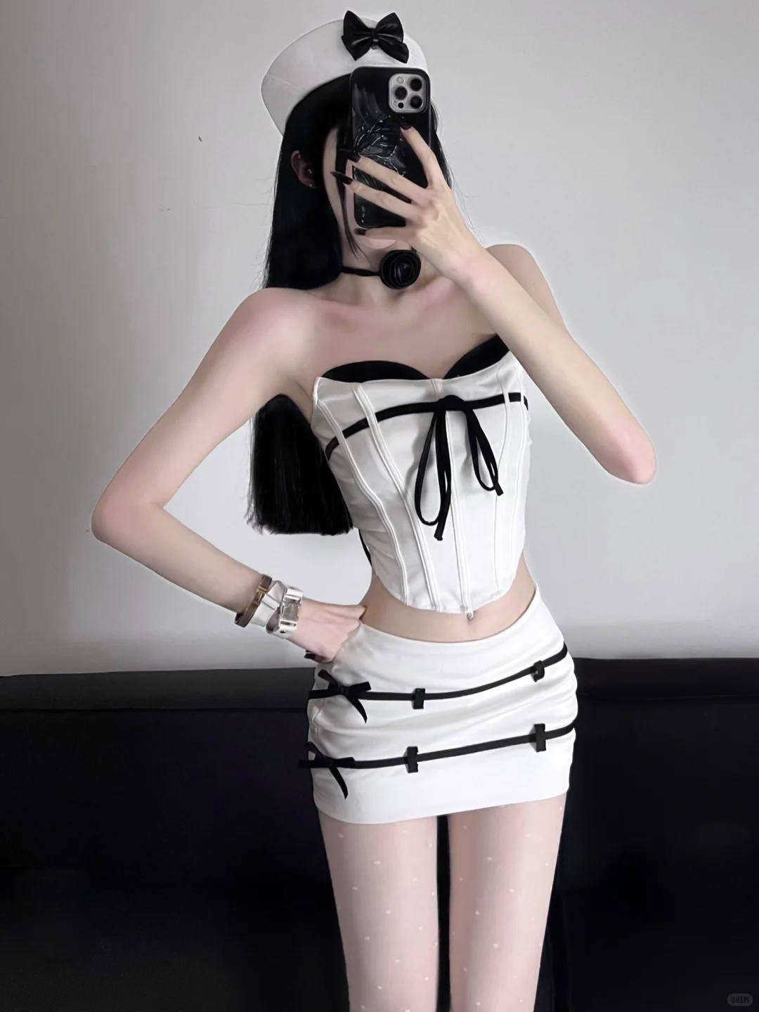 一眼超神！！白丝+波点的魅力谁懂？！！