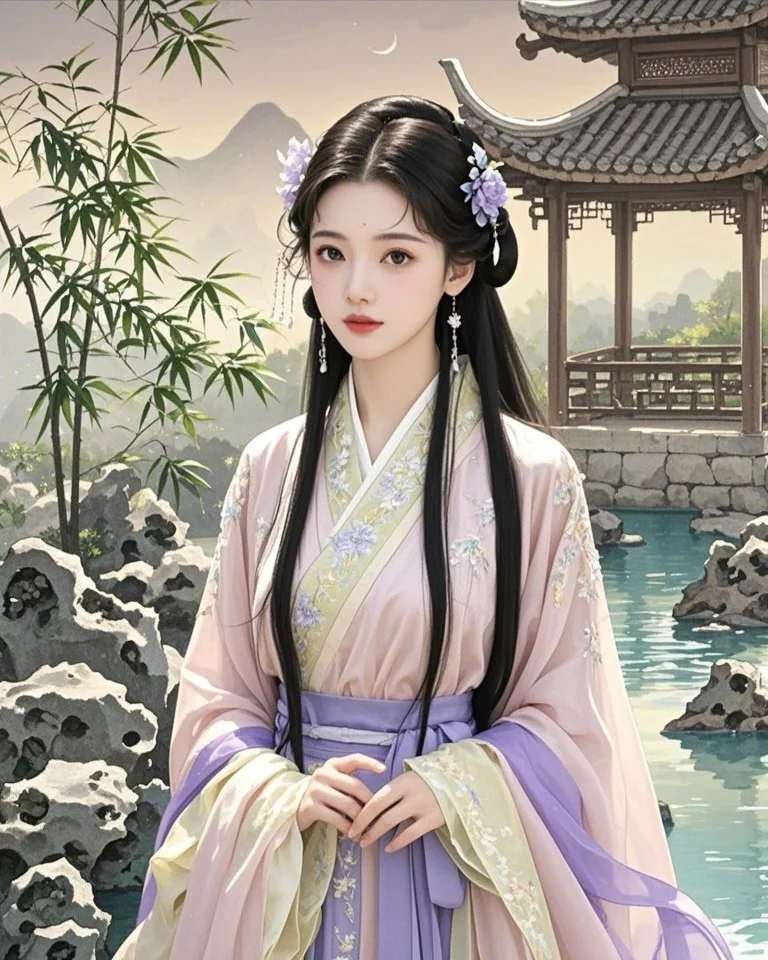精致佳人，倾国倾城，千秋绝色