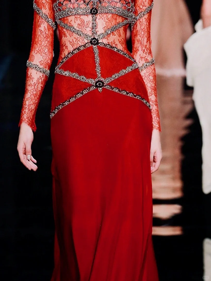 秀场碎片| Reem Acra 2016秋季🕸️薄如蝉翼