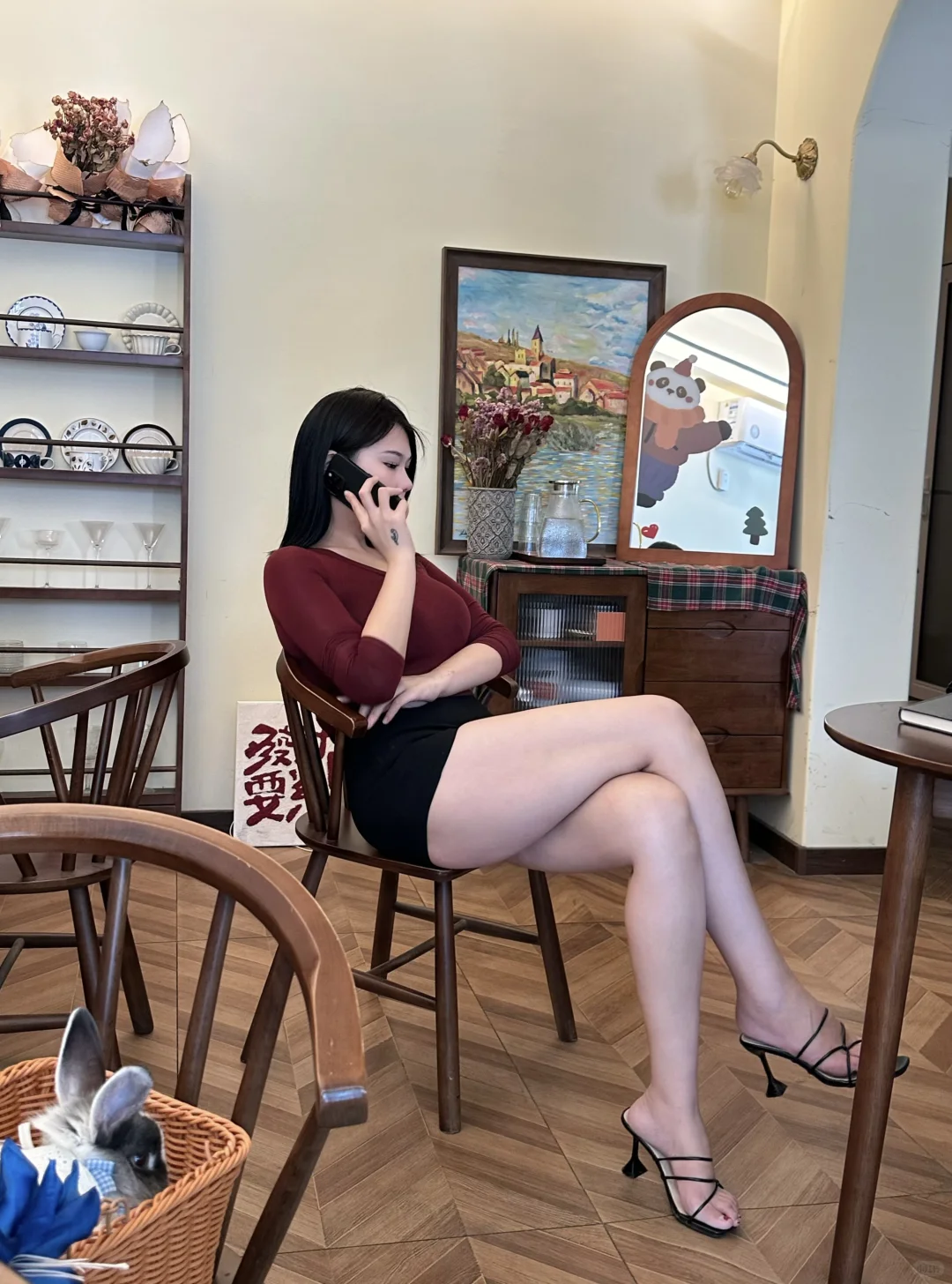 感觉大腿粗粗的很健康