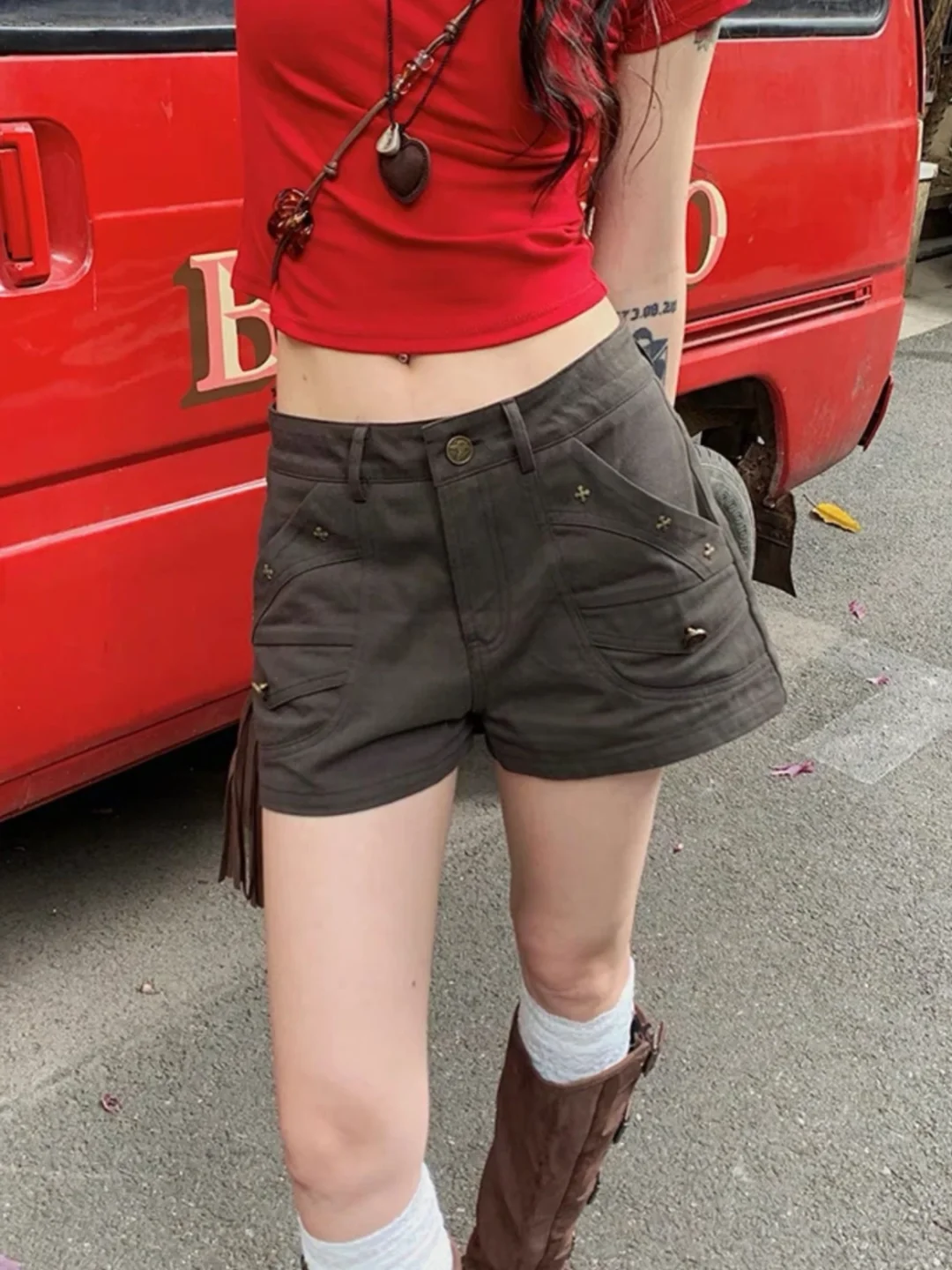 辣妹工装短裤🥵🥵