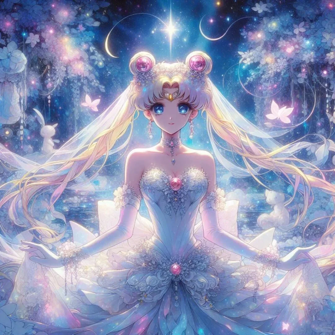 月光下的美少女｜唯美浪漫头像