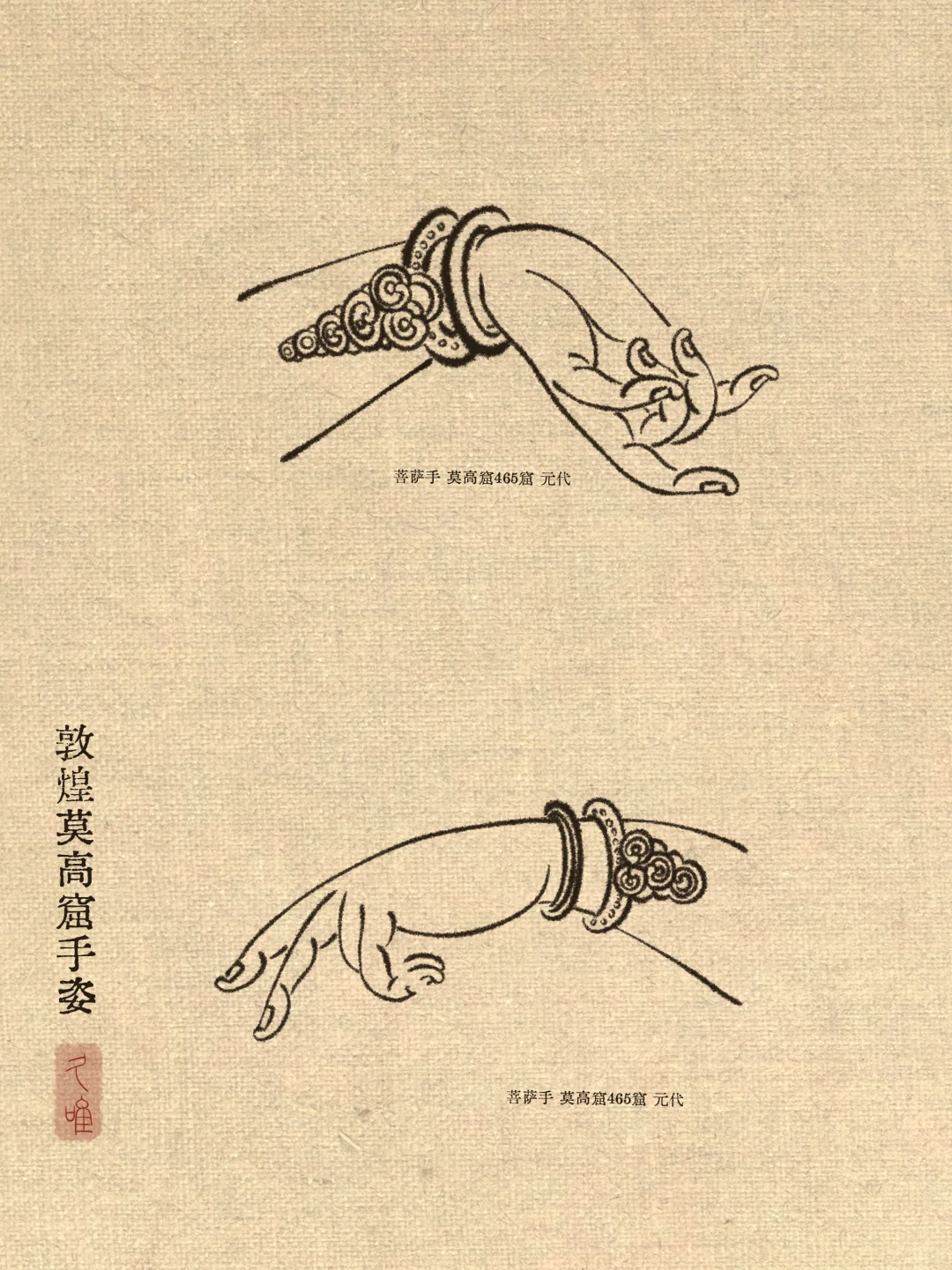敦煌壁画｜各种菩萨手姿【19】