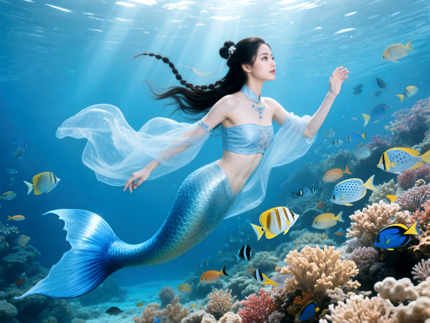 蓝梦‖美人鱼