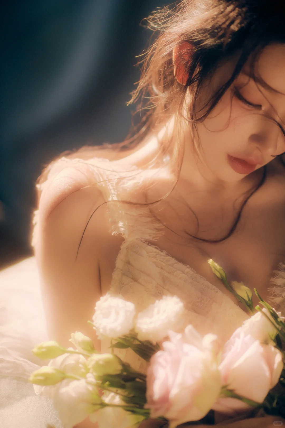 斩男又斩女🌸唯美氛围感法式鲜花少女写真