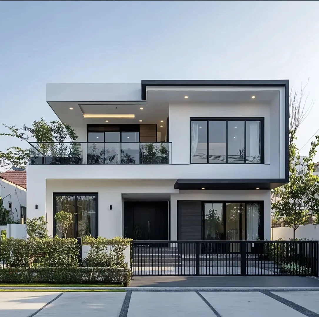 谁懂啊！这4套二层现代自建房，好看又好住✨