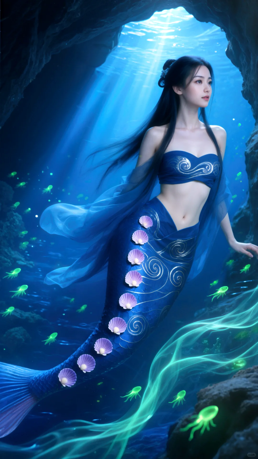 蓝梦‖美人鱼