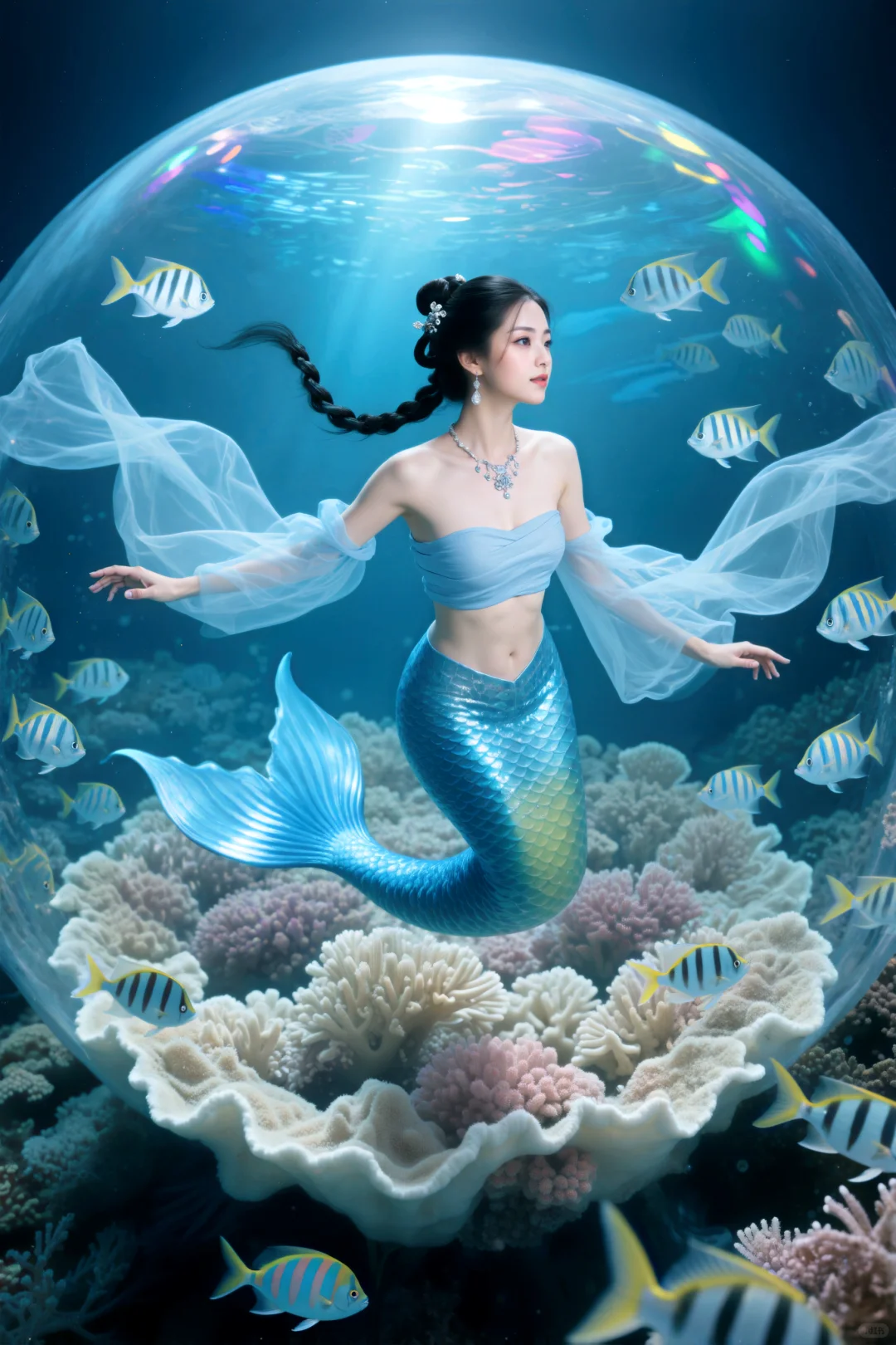 蓝梦‖美人鱼