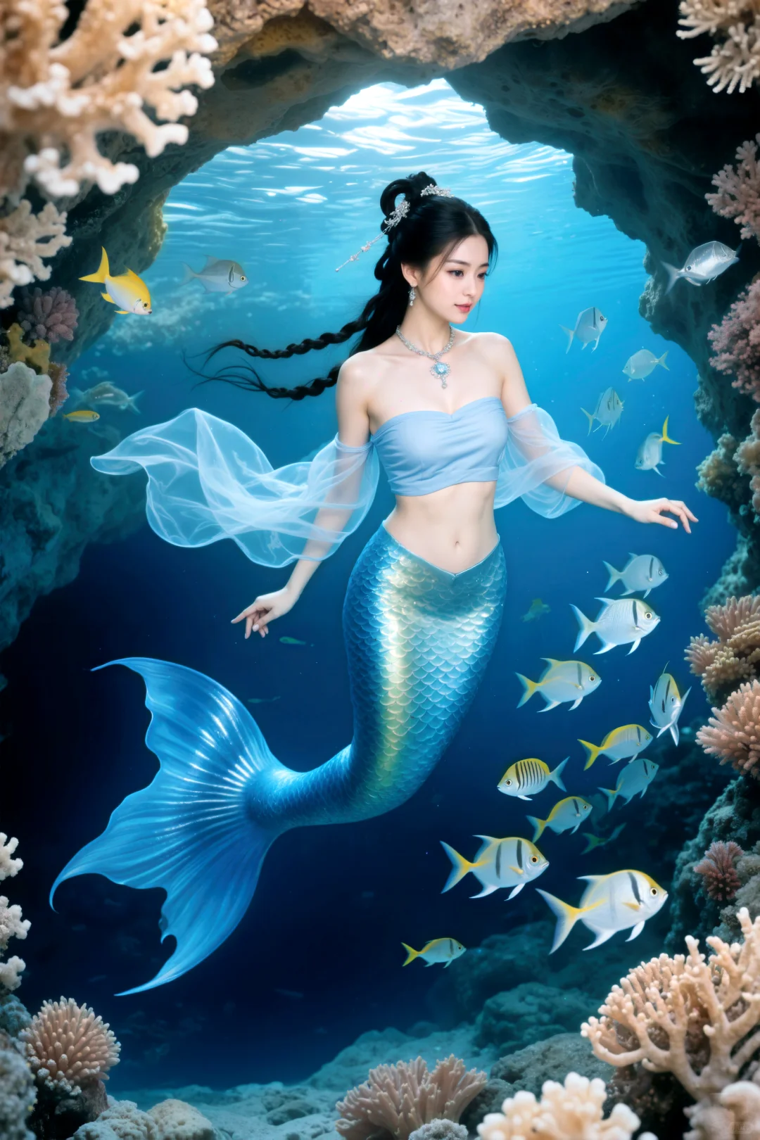 蓝梦‖美人鱼