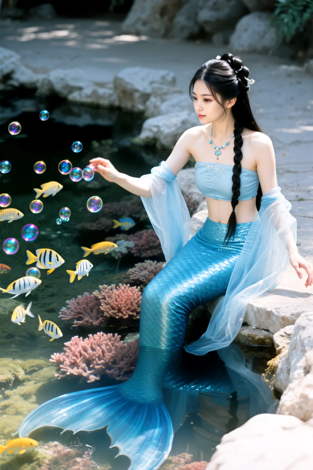 蓝梦‖美人鱼