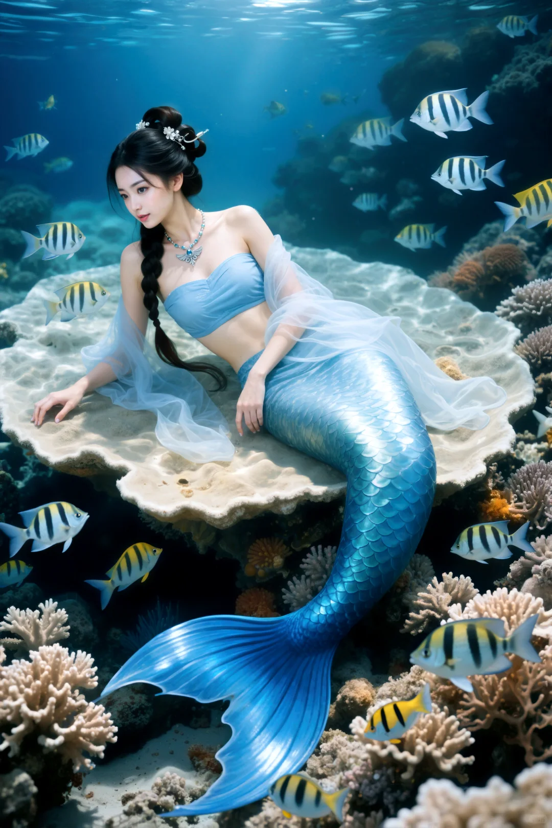 蓝梦‖美人鱼