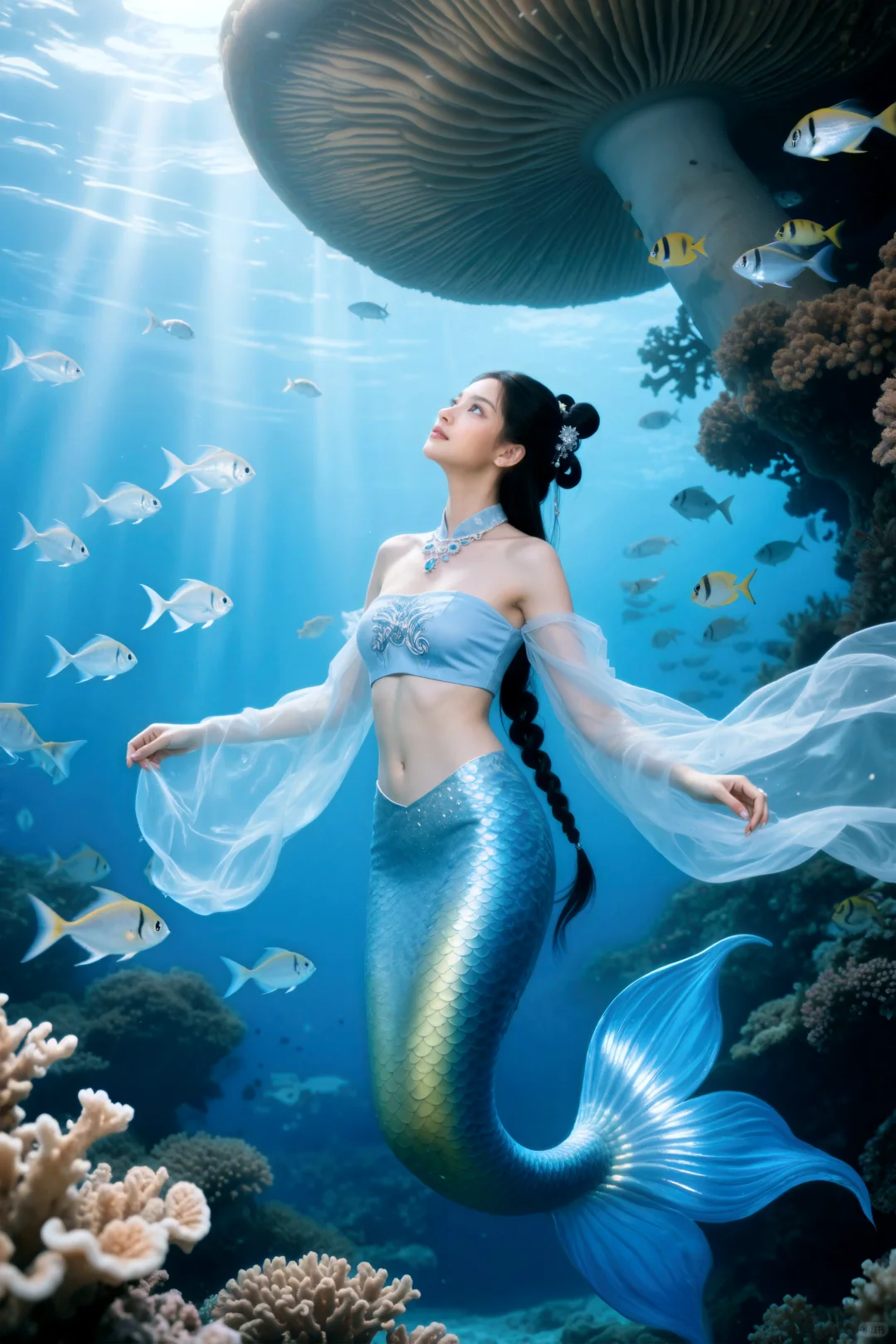蓝梦‖美人鱼