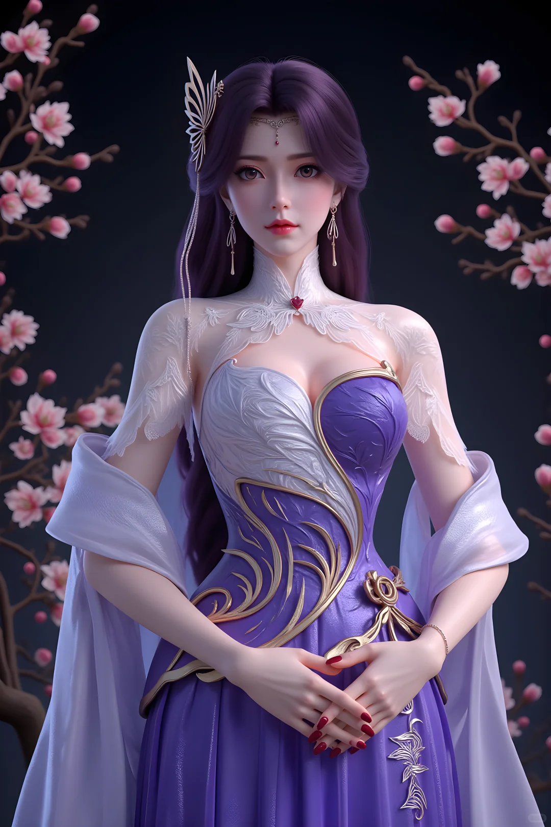 《完美世界》云曦，紫裳华饰，倾世仙颜