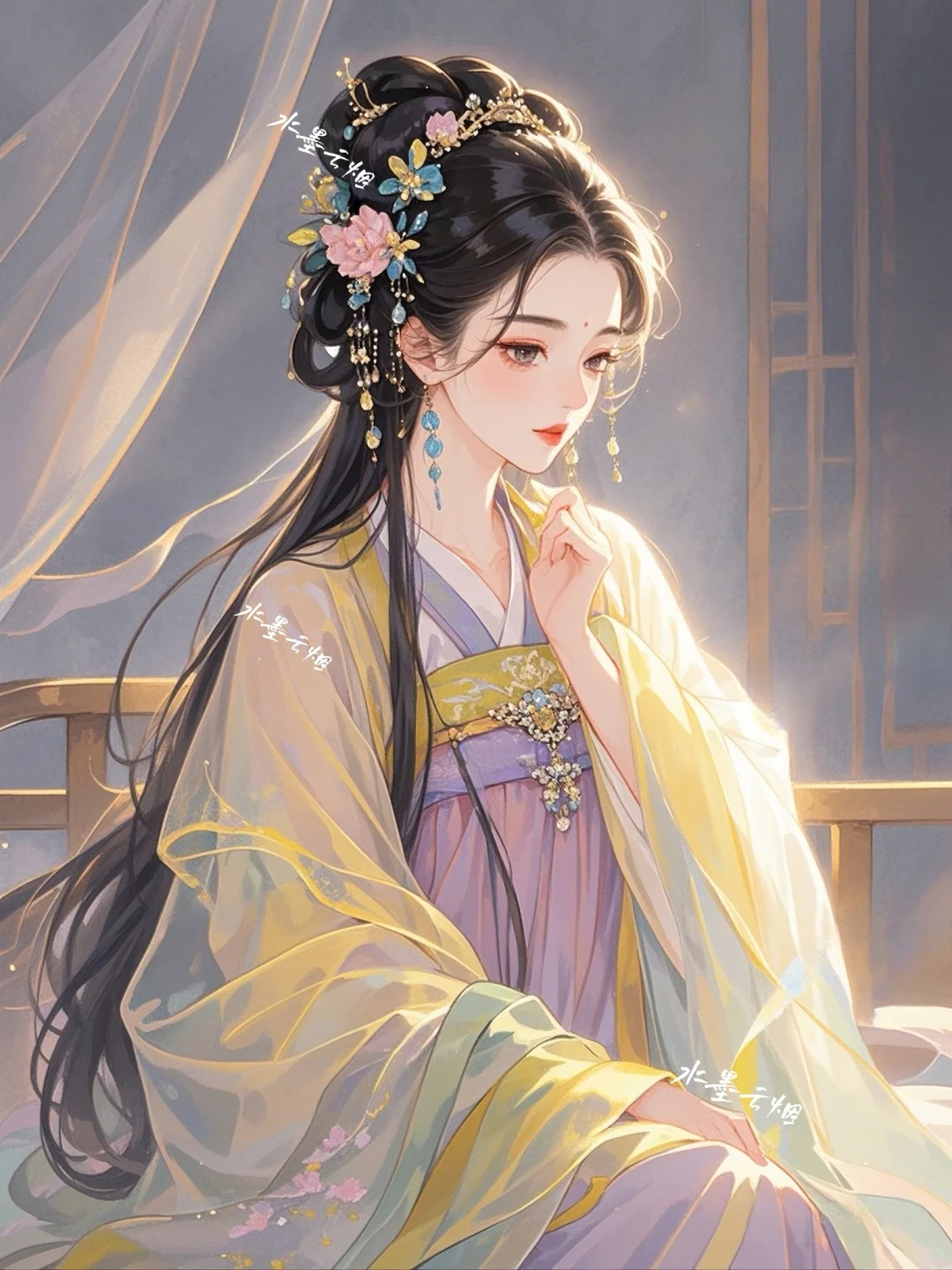 瞬美目以流眄，含言笑而不分