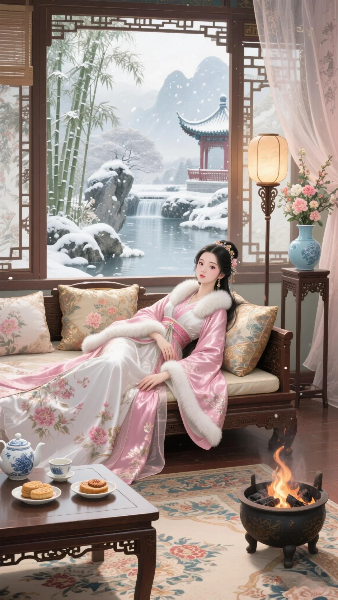 古风美人：古韵今风的诗意画卷🖼