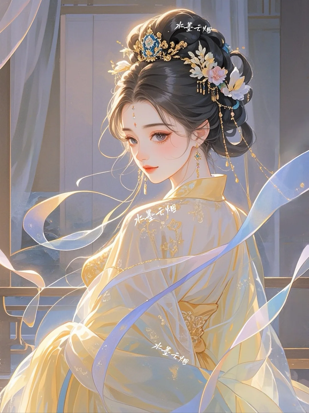 瞬美目以流眄，含言笑而不分