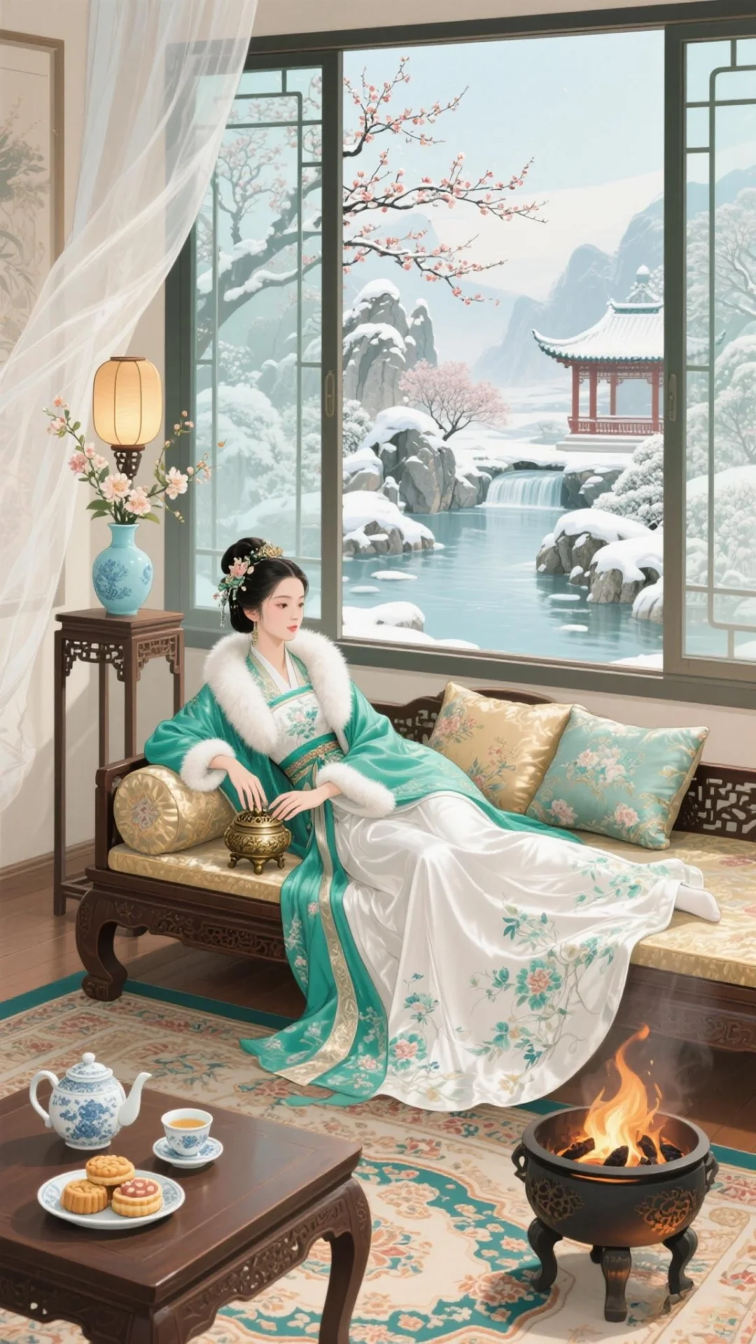 古风美人：古韵今风的诗意画卷🖼
