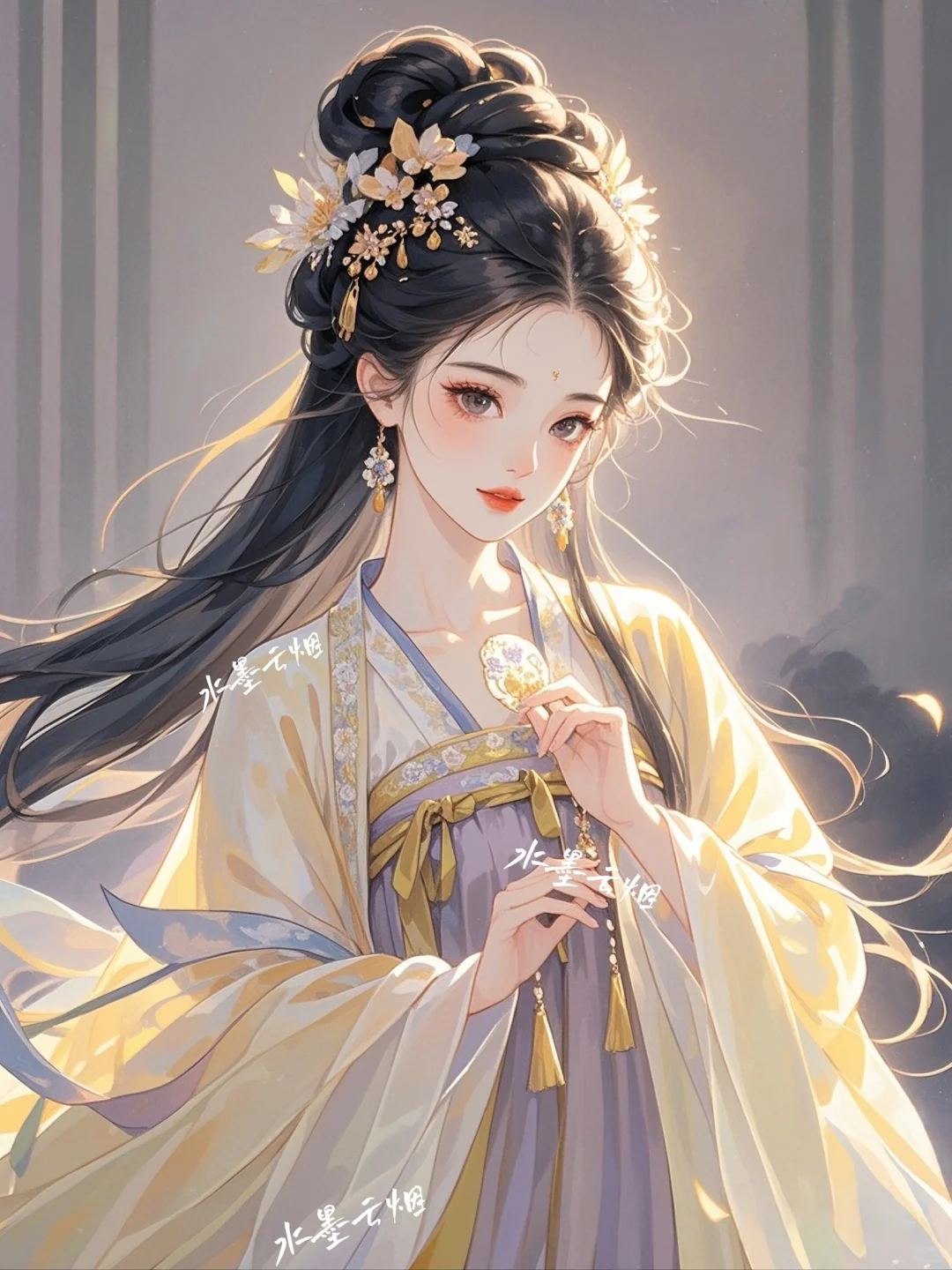 瞬美目以流眄，含言笑而不分