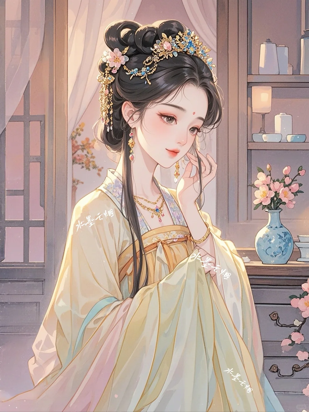 瞬美目以流眄，含言笑而不分